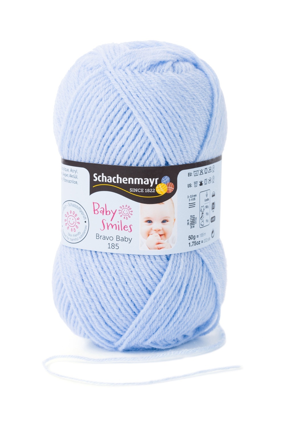 Wolle BRAVO BABY 185 - wolke - 50g