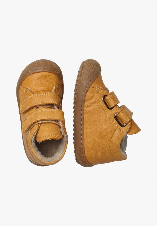NATURINO RACOON VLLauflernschuhe mit Wollfutter, Kürbis