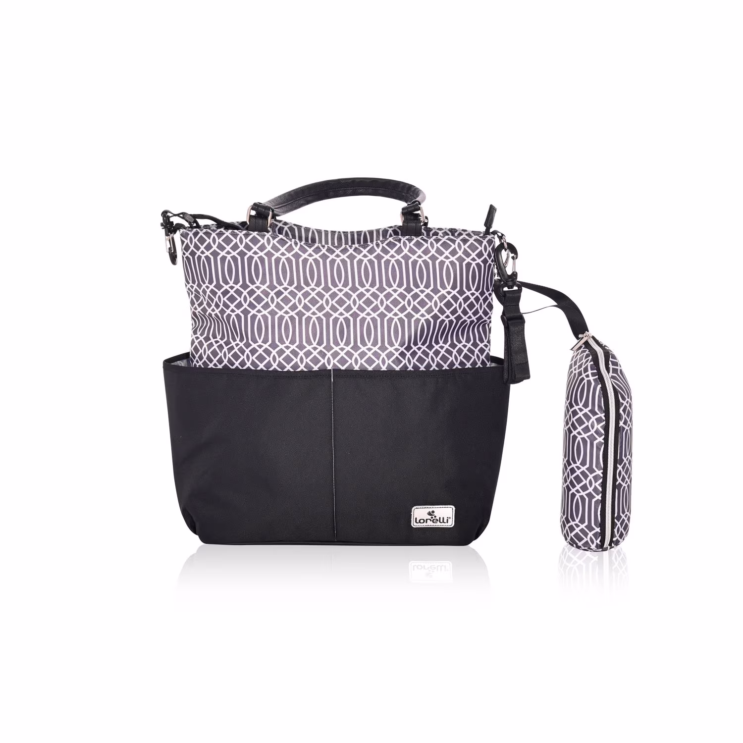 Lorelli Wickeltasche Laura, 2 Außentaschen, Reißverschluss, Wickelunterlage schwarz