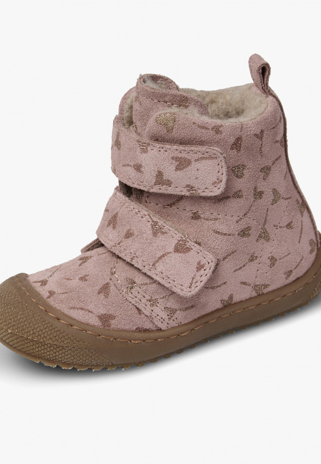 NATURINO BUBBLE VLStiefeletten aus Veloursleder, Rosa