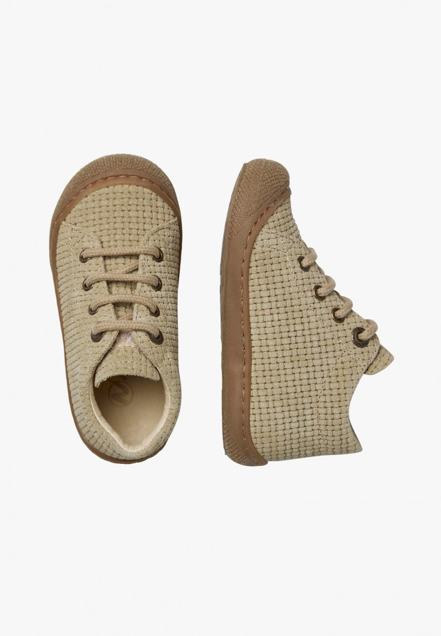NATURINO COCOONLauflernschuhe aus Veloursleder, Grau