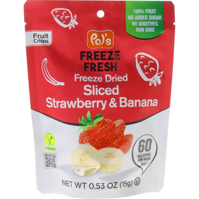 Freeze Dried Erdbeere & Banane Mix, 15g von Pol's Freeze Fresh