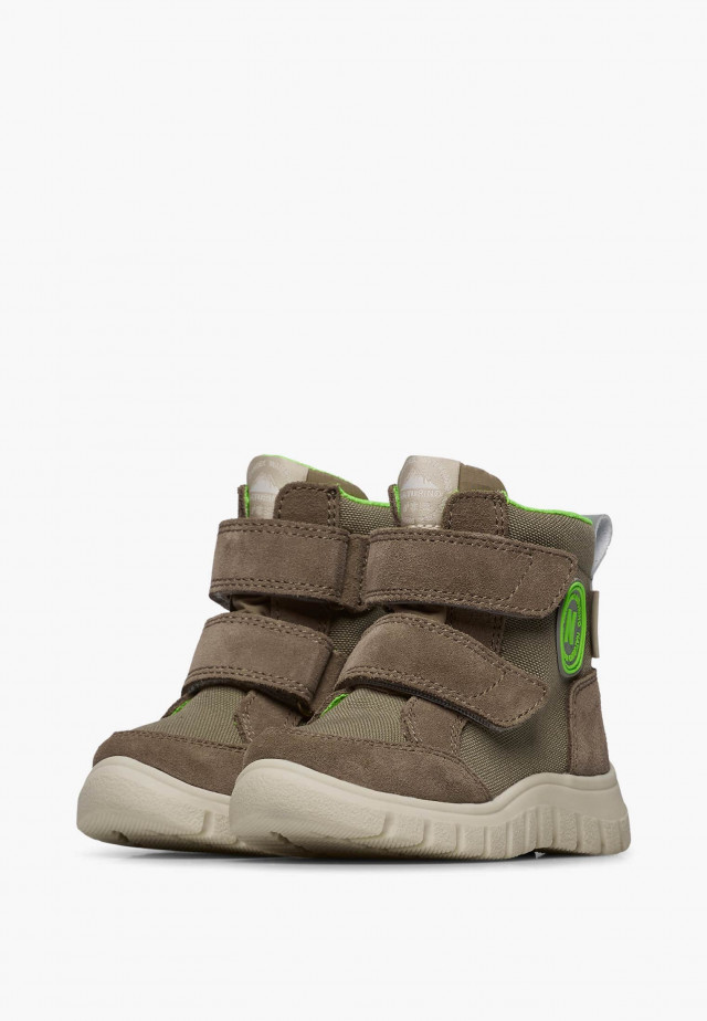 NATURINO GEMINAE 3 VL WP.Stiefel aus Veloursleder und technischem Gewebe, Braun