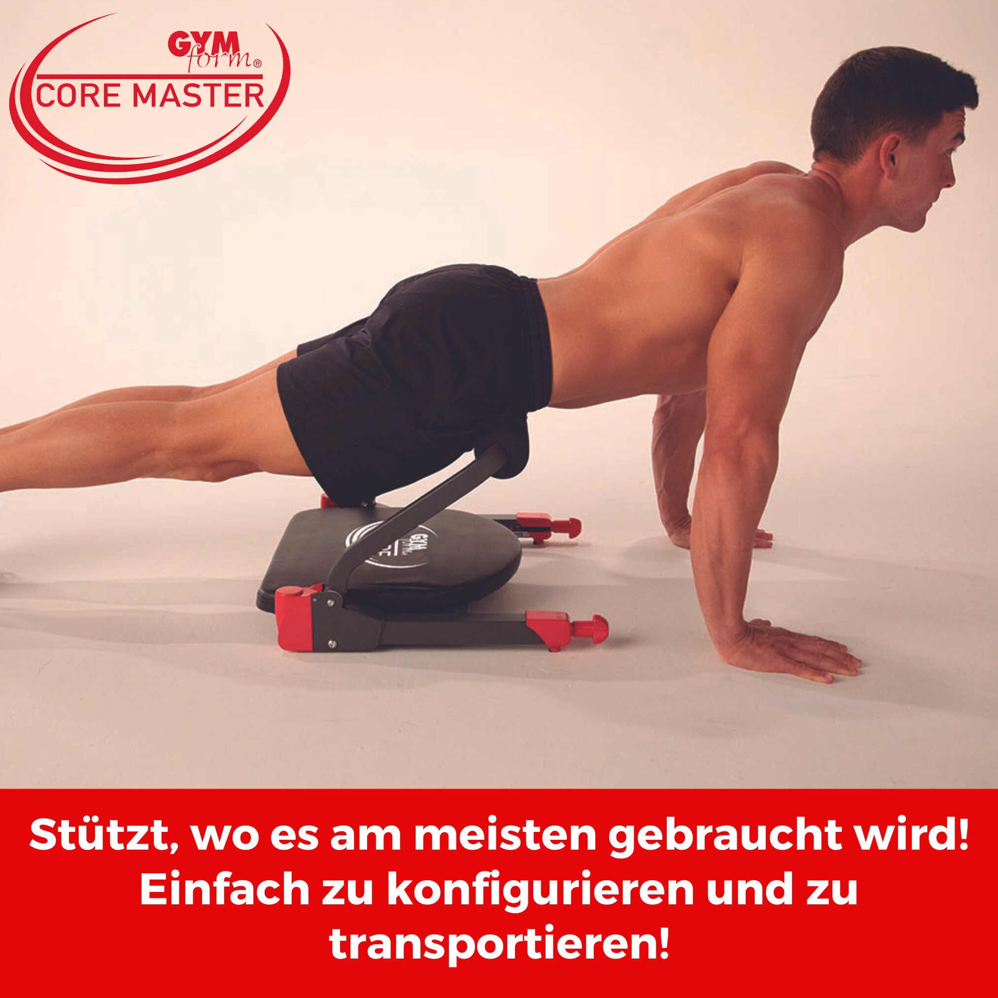 Gymform® Ganzkörpertrainer - kleines Fitnessgerät für Zuhause Core Master