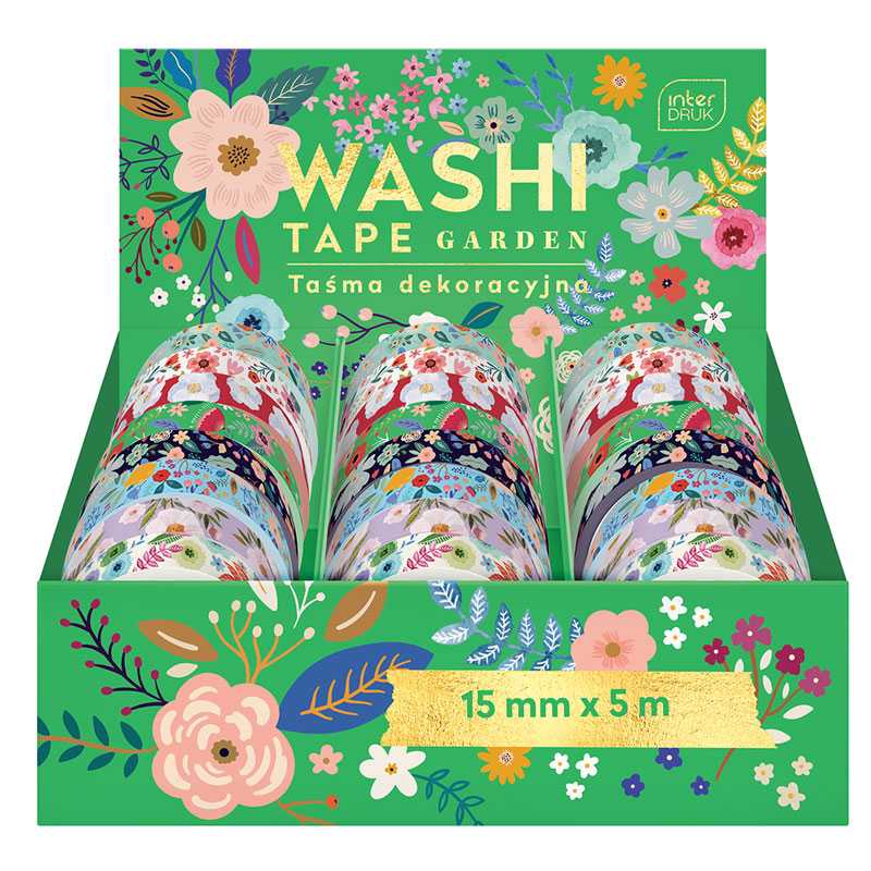 Klebefilm Washi-Tape 5mx15mm Garden