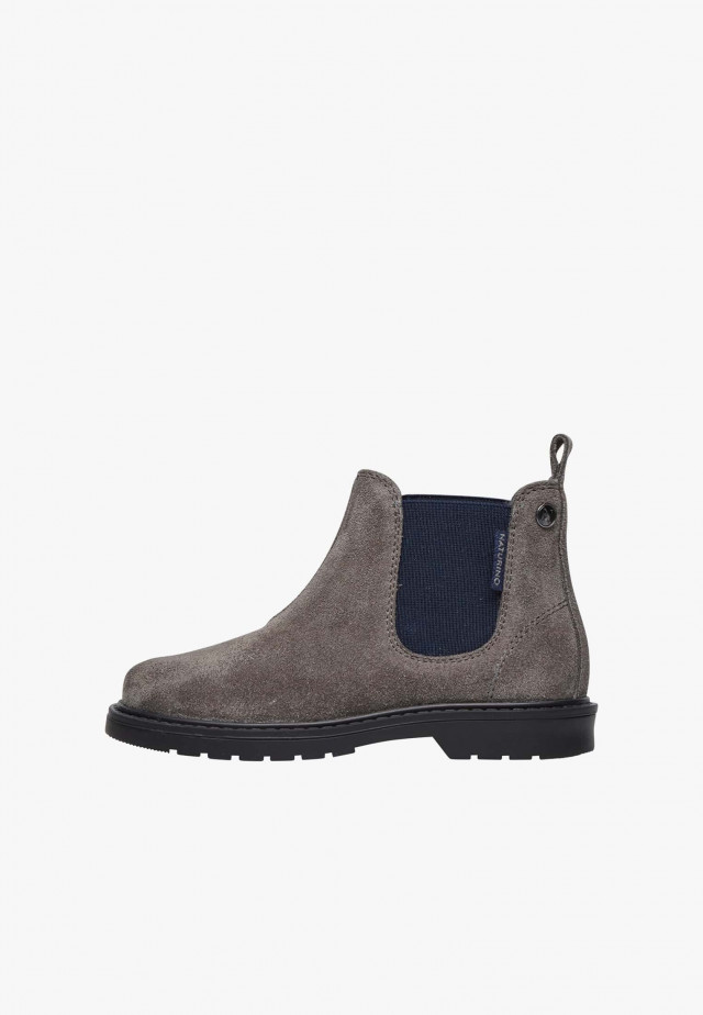 NATURINO PICCADILLYChelsea-Boots aus Veloursleder, Grau