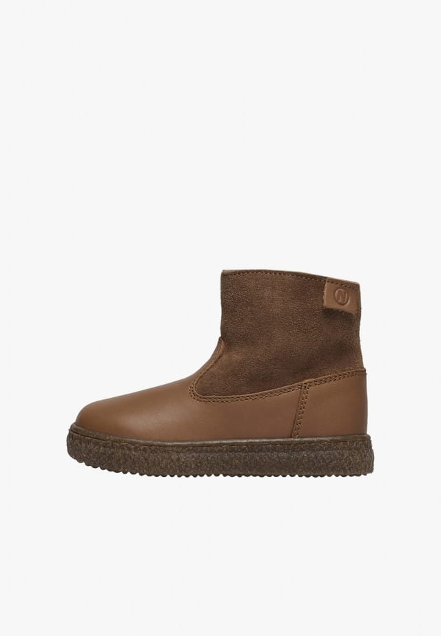 NATURINO ALPINAStiefeletten aus Nappa- und Veloursleder, Cognac