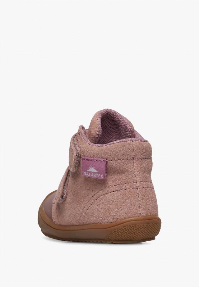NATURINO LEOTI 3 WP VL.Stiefeletten aus Leder und Veloursleder, Rosa