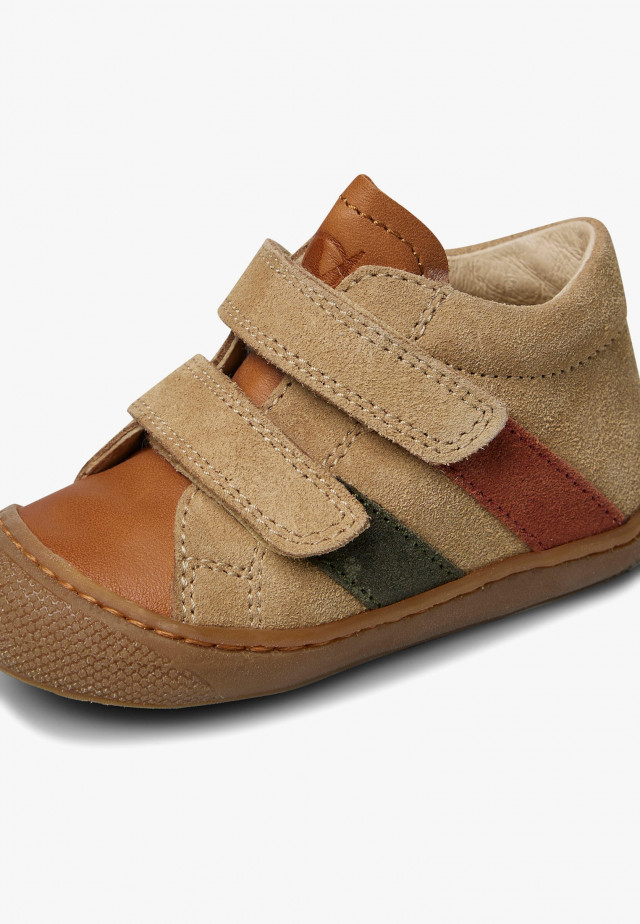 NATURINO MACKS VLLauflernschuhe aus Leder und Veloursleder, Beige-Braun