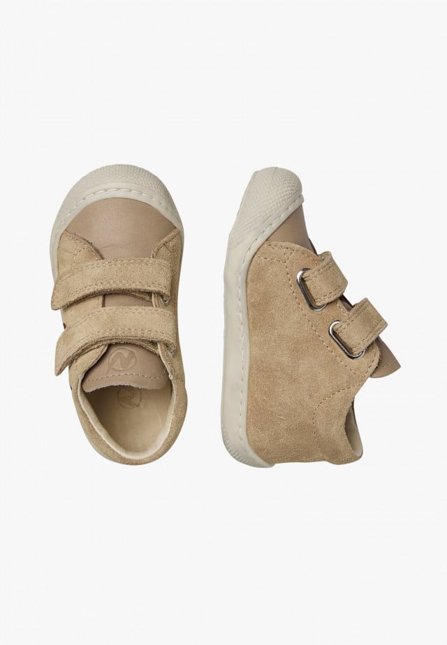 NATURINO KOLDE VLLauflernschuhe aus Leder und Veloursleder, Beige
