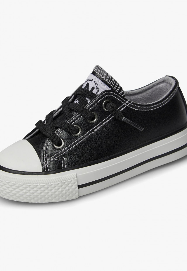 NATURINO AYASY.Sneakers aus Leder, Schwarz