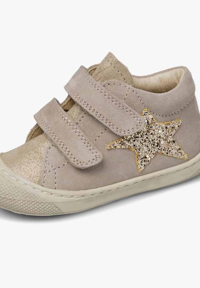NATURINO KOLDE VLLauflernschuhe aus Veloursleder, Beige
