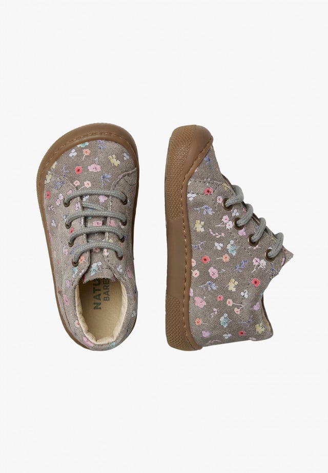 NATURINO AMURBarfußschuhe aus Veloursleder, Grau