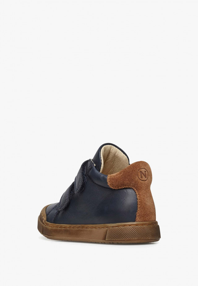 NATURINO LOVAN VLSneakers aus Leder und Veloursleder, Marineblau