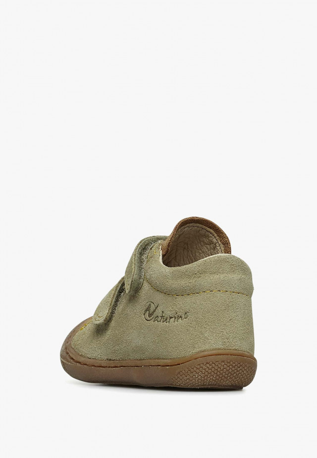 NATURINO COCOON VLLauflernschuhe aus Veloursleder, Grau-Braun