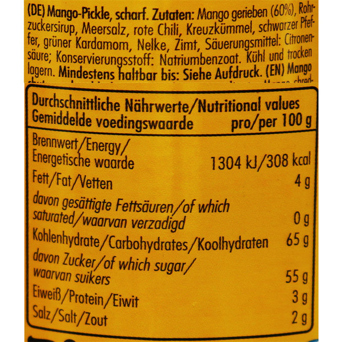 Mango Pickle süß-scharf, 250g von Golden Orient