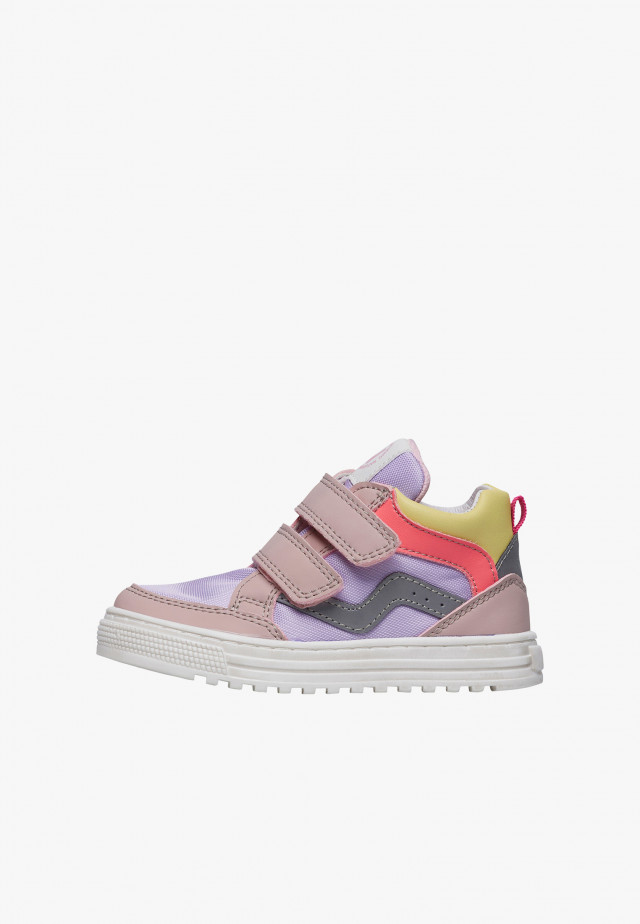 NATURINO MIZAR VL.Sneakers aus Leder un technischem Gewebe, Lila-Rosa