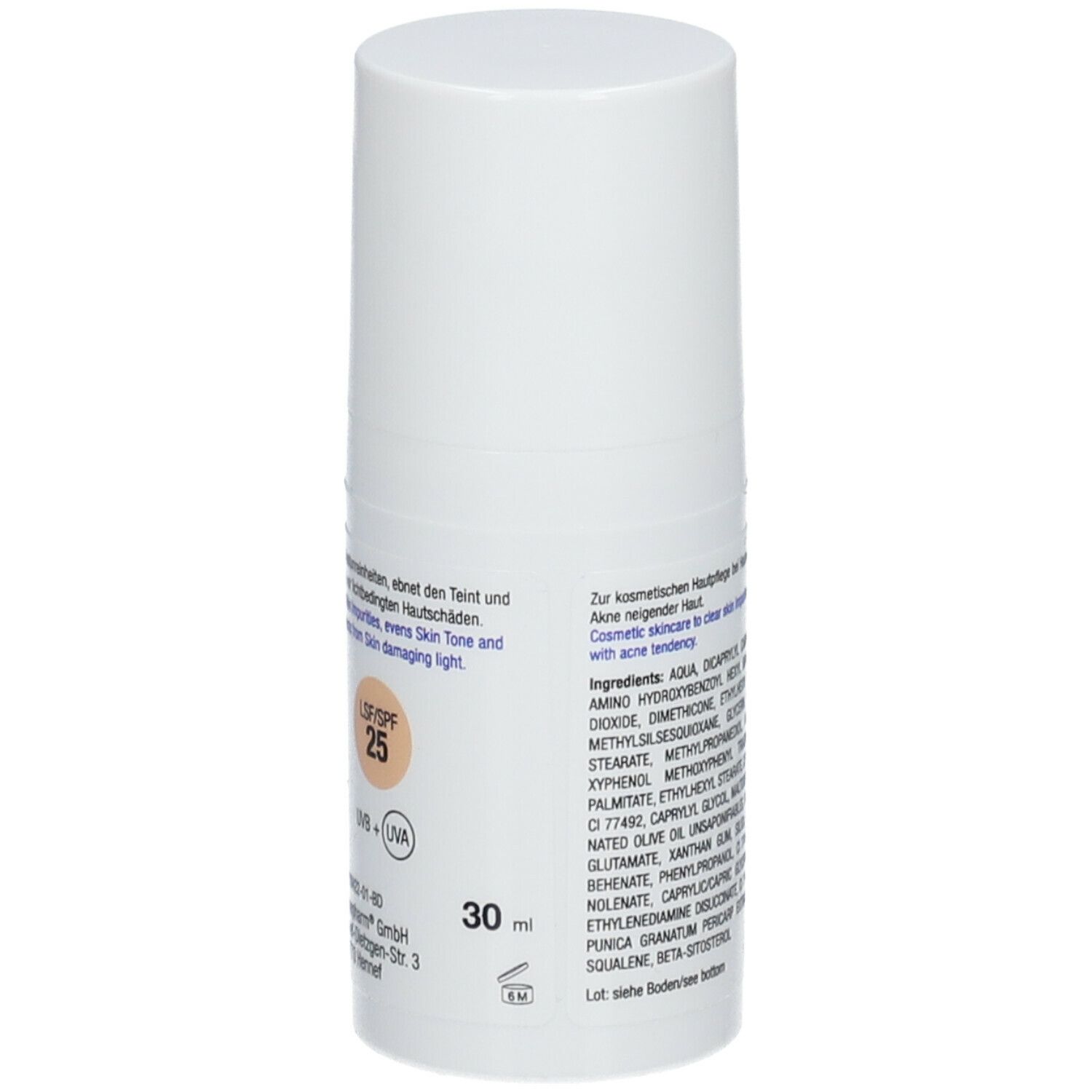 Aknederm BB Cream getönt LSF 25