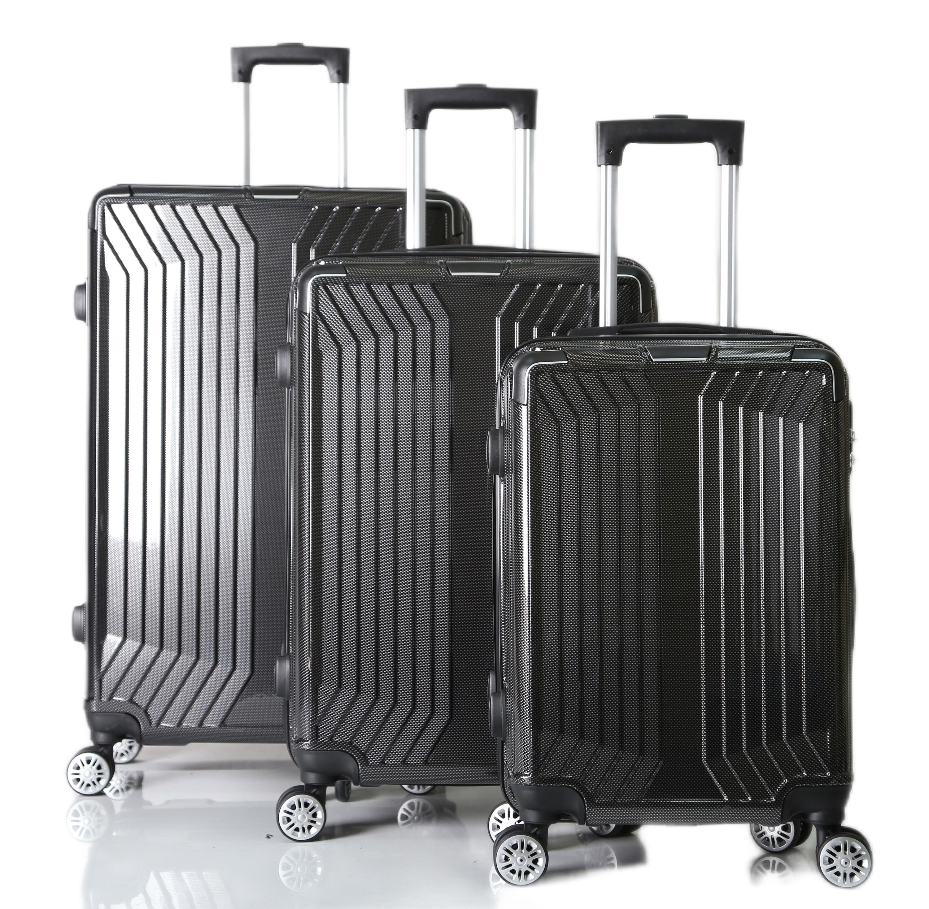 Koffer 3 tlg Trolley Set Kofferset Gepäck Polycarbonat