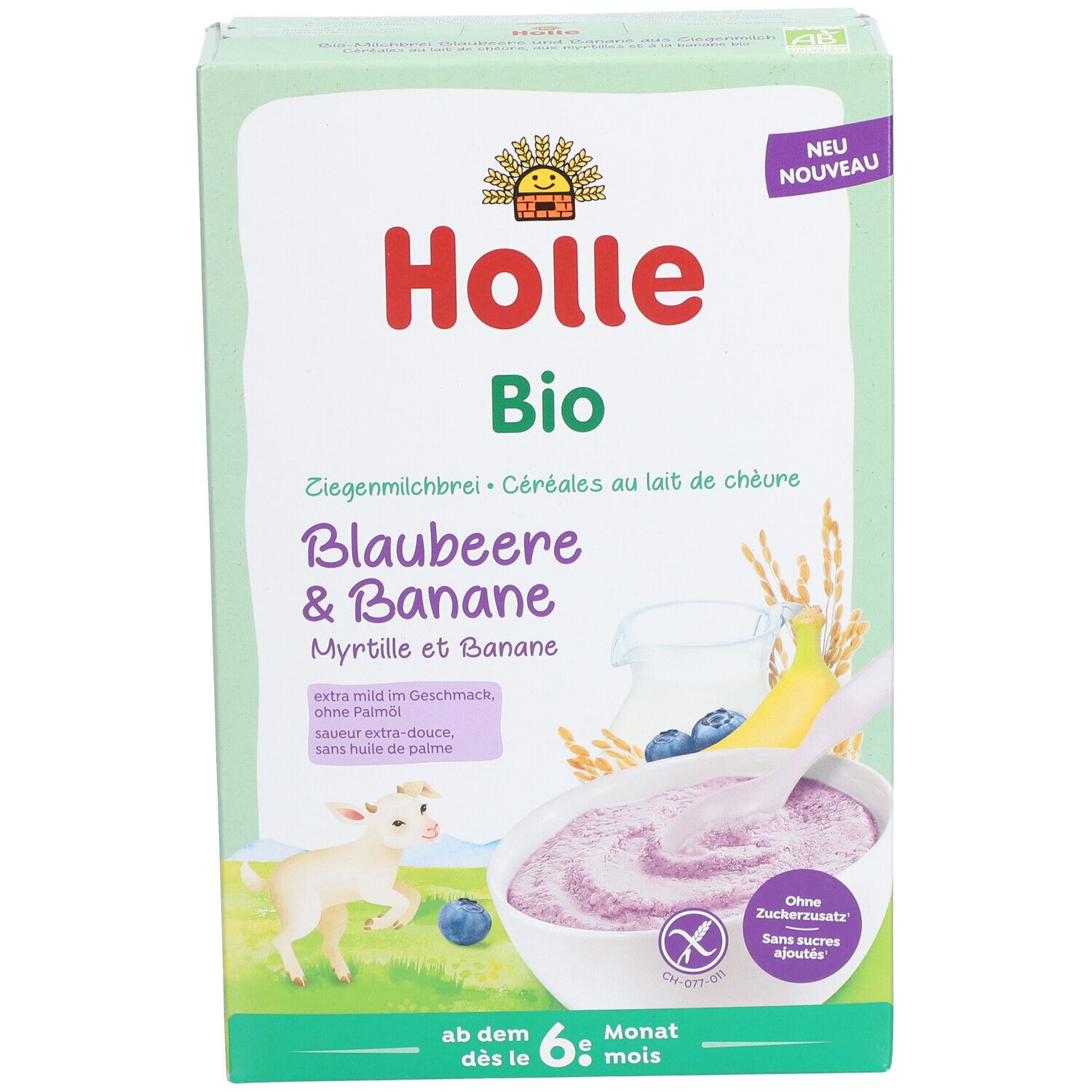 Holle Bio Milchbrei Blaubeere + Banane