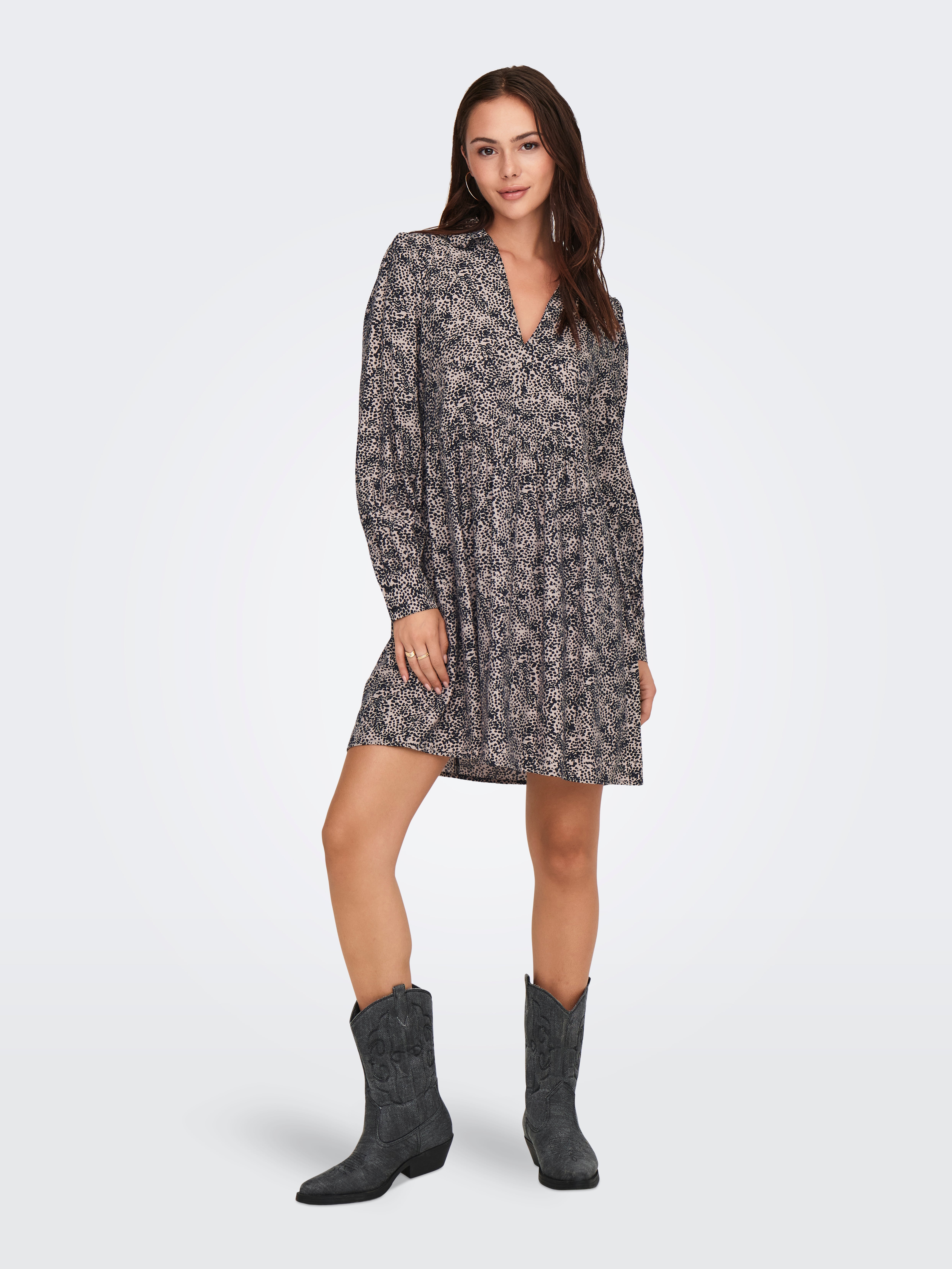 JDYABIGAIL Kurzes Kleid Chateau Gray