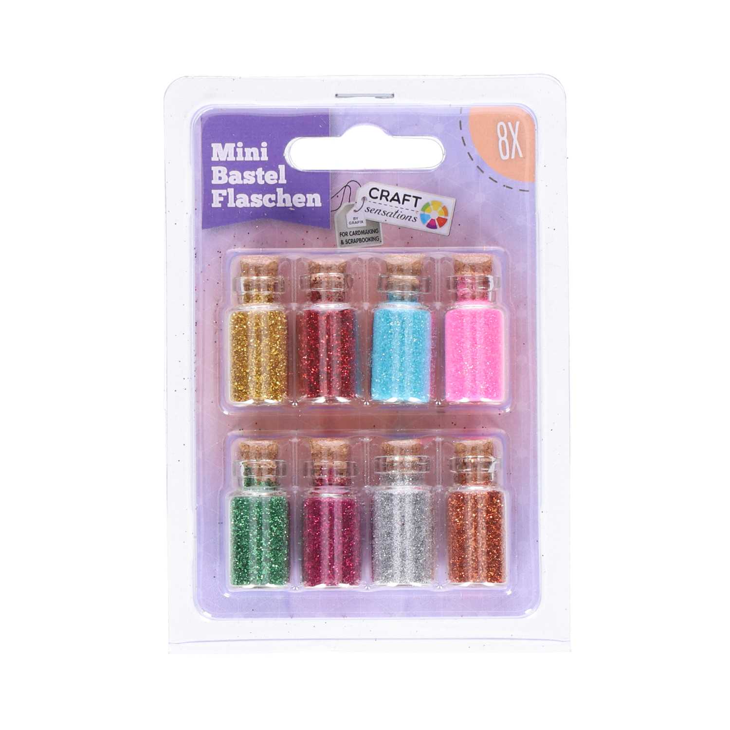 Bastelzubehör Streu/Glitter 8teilig, sortiert