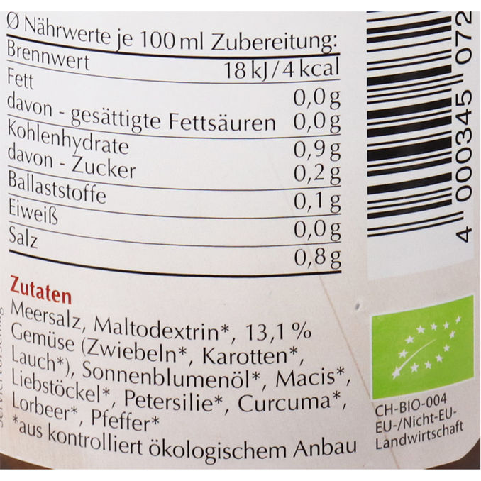 BIO Klare Gemüsebrühe, 140g von Cenovis