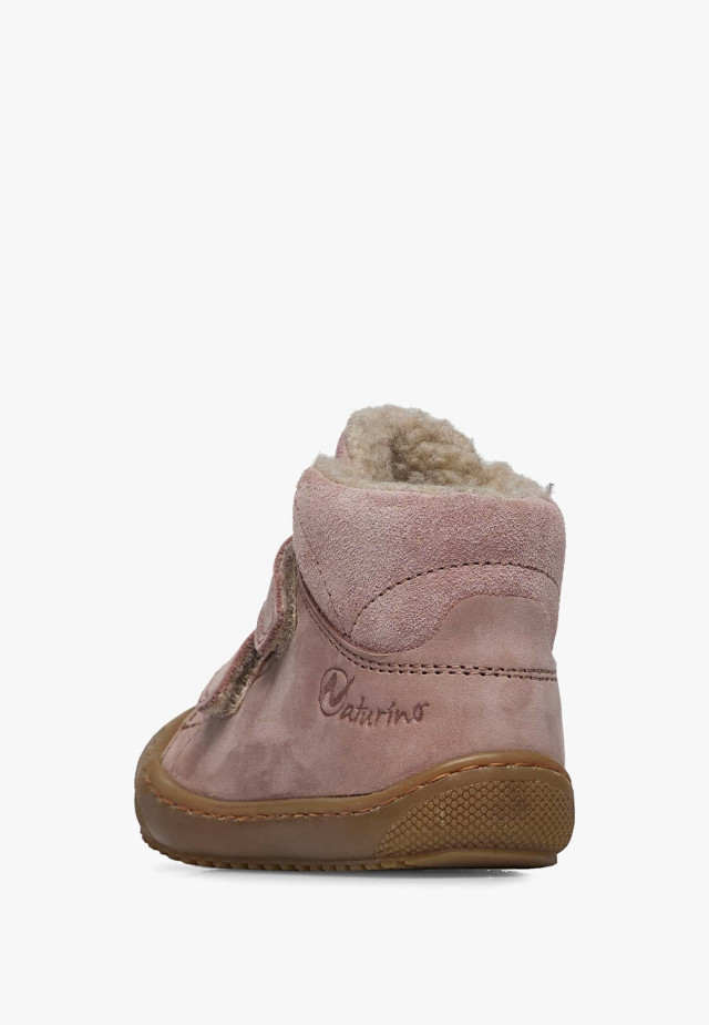 NATURINO RABEK VLLauflernschuhe aus Veloursleder, Rosa