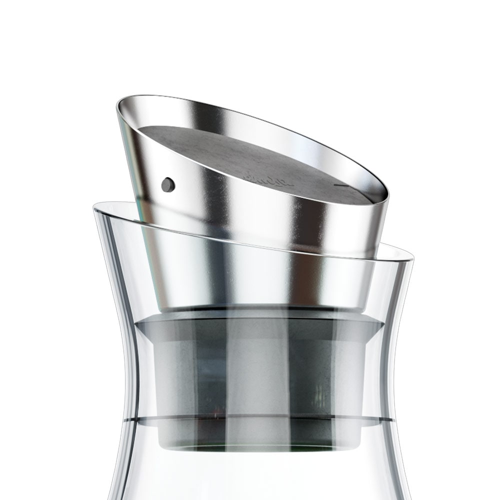 FLOW Kühlkaraffe 1,0 L aus Edelstahl-Glas