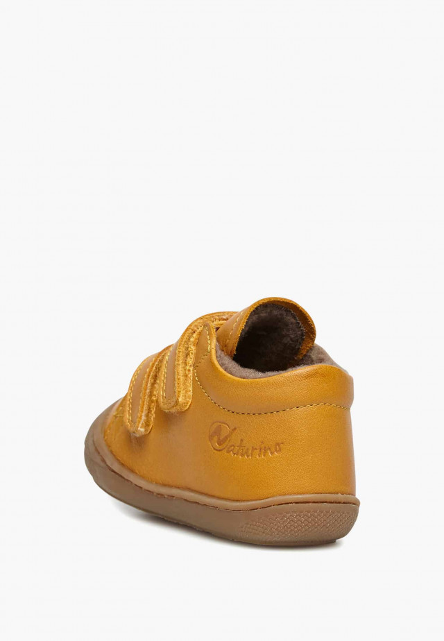 NATURINO COCOON VLLauflernschuhe aus Nappaleder mit Wollfutter, Kürbis