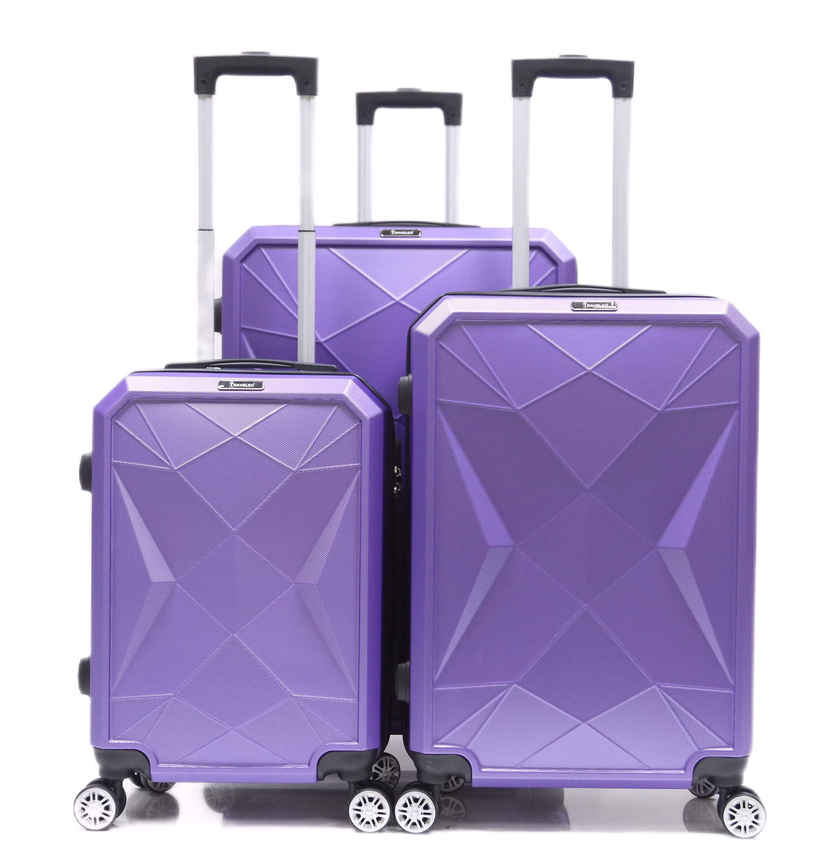 Reisekoffer ABS-03 Koffer 3-teilig Hartschale Trolley Set Kofferset Ha