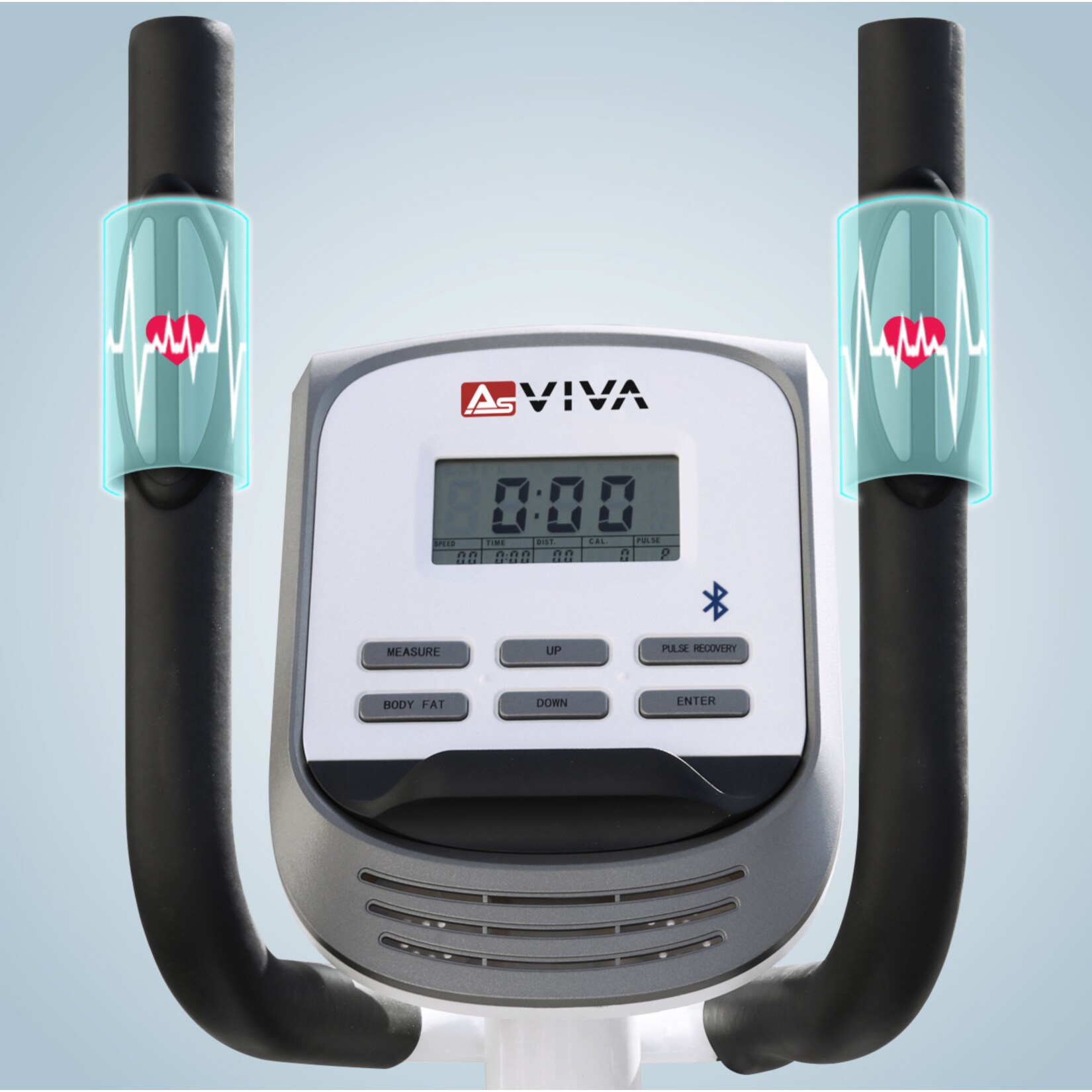 AsVIVA Crosstrainer & Heimtrainer C16 Bluetooth 2 in 1 Cardio white