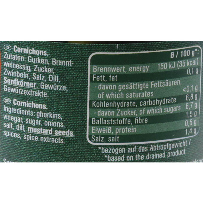 Cornichons, 370g von Spreewaldhof