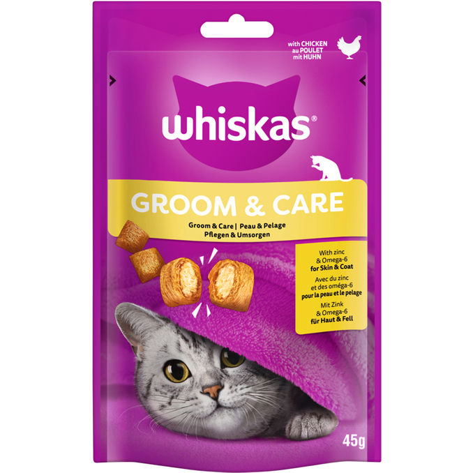 Whiskas Groom & Care mit Huhn, 45g von Whiskas