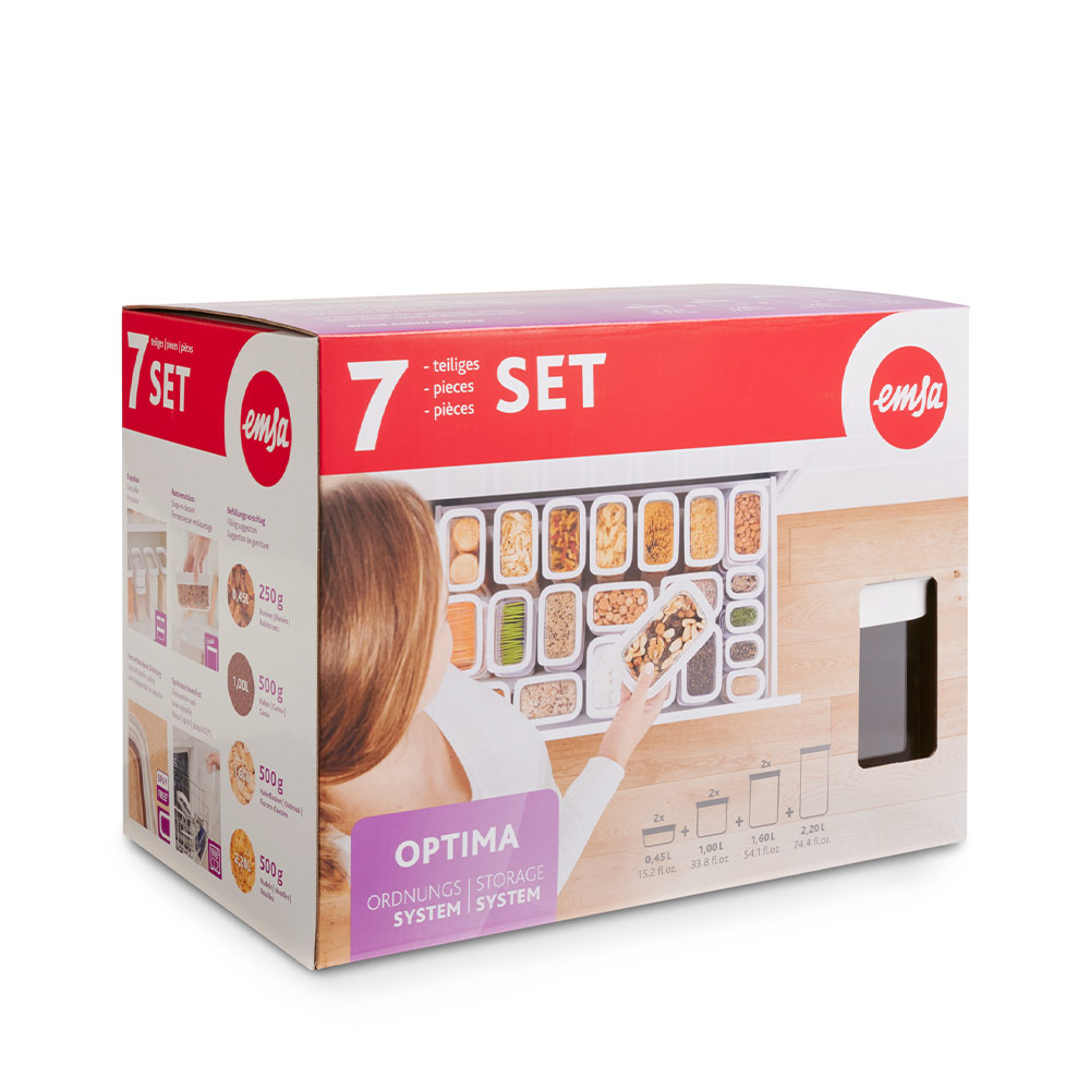 OPTIMA 7er Set Trockenvorratsdosen