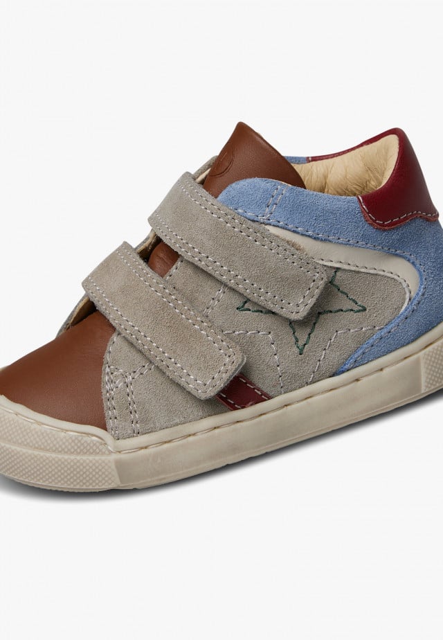 NATURINO NERYS VLSchuhe aus Leder und Veloursleder, Grau-Braun