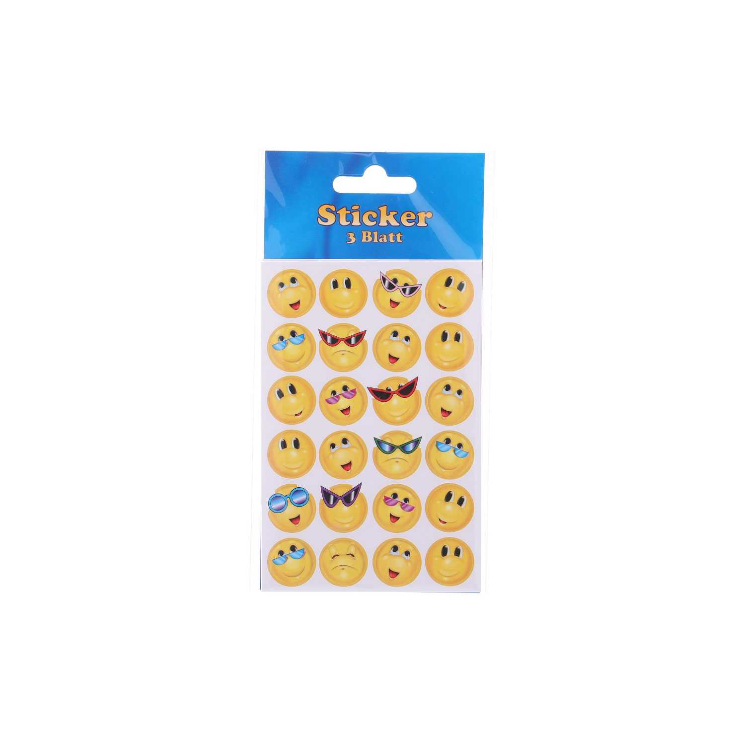 Herma Sticker Smiley 8,5 x 16 cm 3 Blatt 6fach