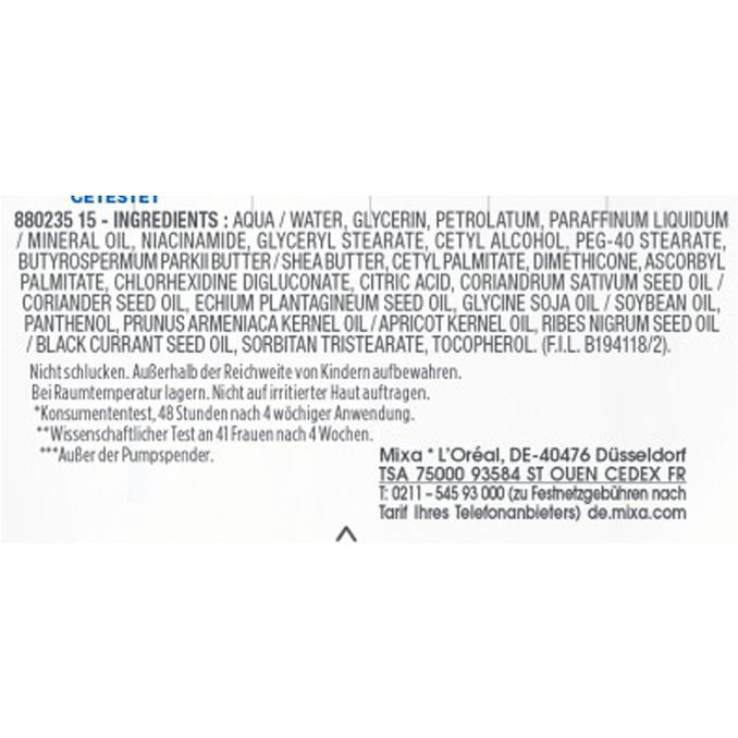 Panthenol Comfort Body Balsam, 400ml von Mixa