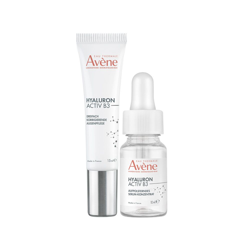 Avène Hyaluron Activ B3 dreifach korrigierende Augenpflege - Anti-Aging Pflege mit Niacinamid + Avène Hyaluron Activ B3 Serum 10ml GRATIS