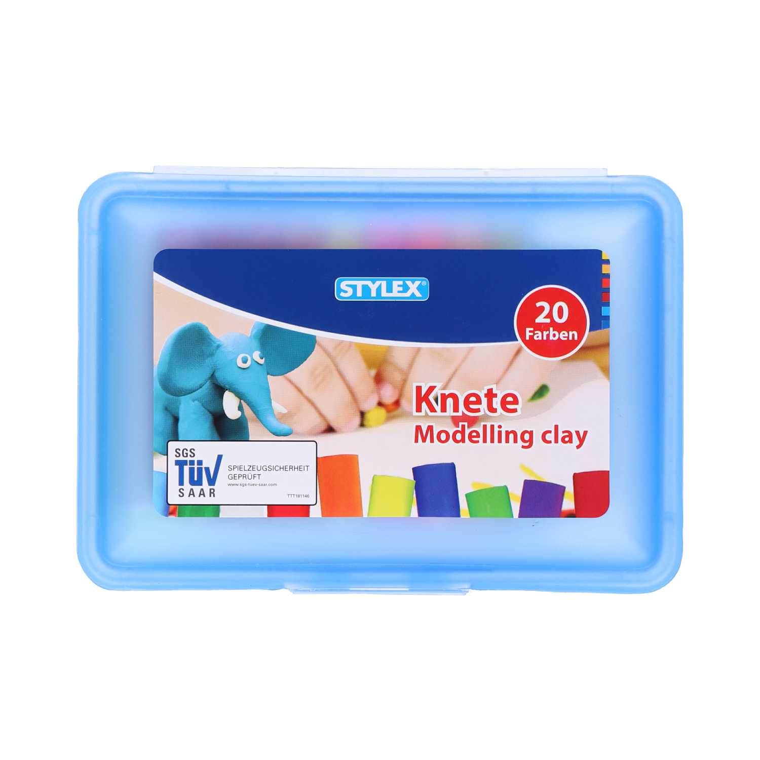 STYLEX® Knete in Kunststoffbox 20er 4fach