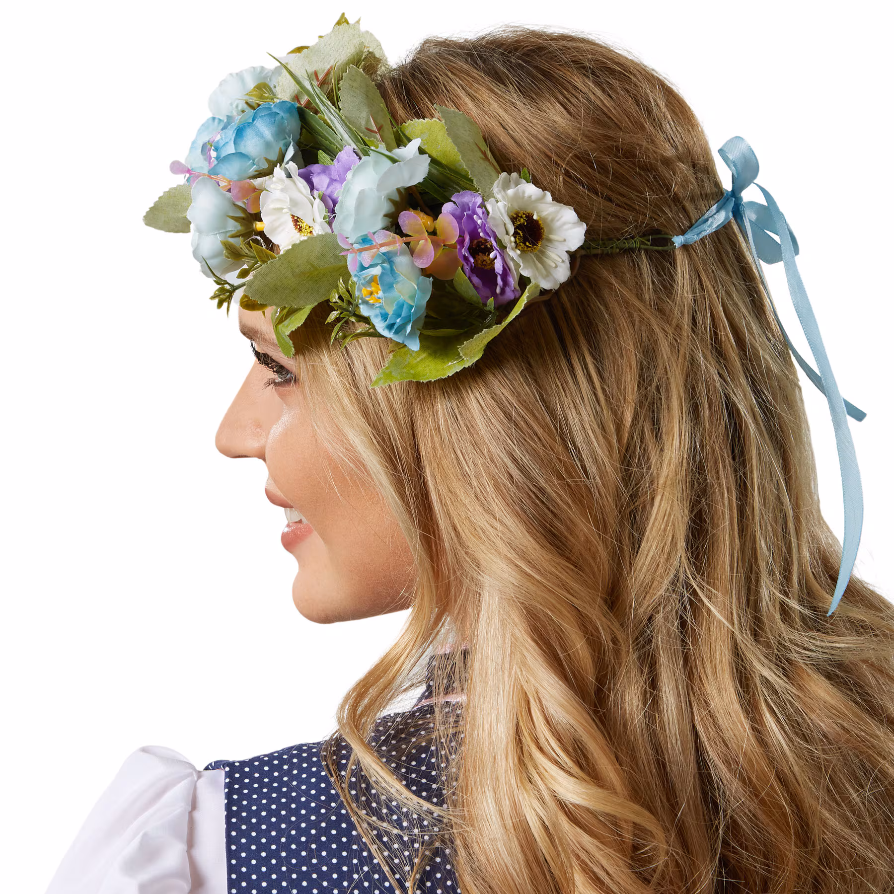 tectake® Blumenkranz Frühlingswiese