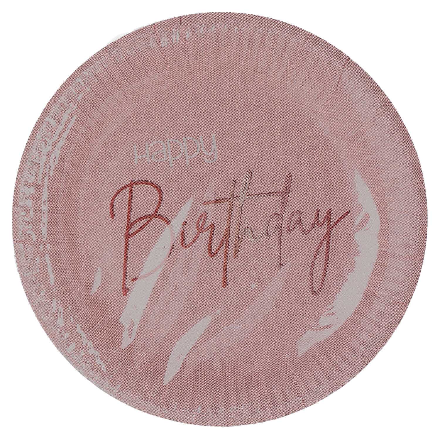 Pappteller 8er 23cm, HB Lush Blush
