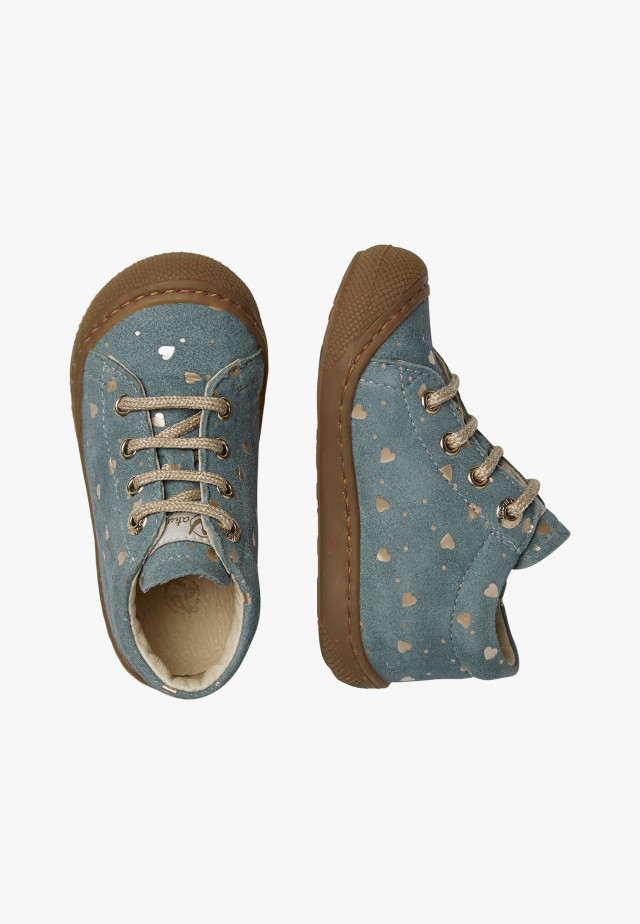 NATURINO COCOONLauflernschuhe aus Veloursleder, Salbei