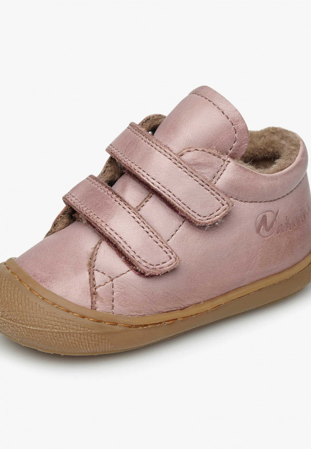 NATURINO COCOON VLLauflernschuhe aus Nappaleder mit Wollfutter, Altrosa