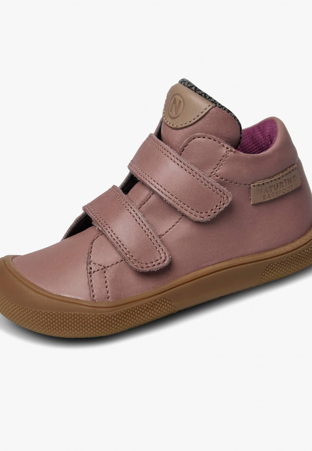 NATURINO GIMBA VL WPBarfuß hohe Sneakers aus Leder, Rosa