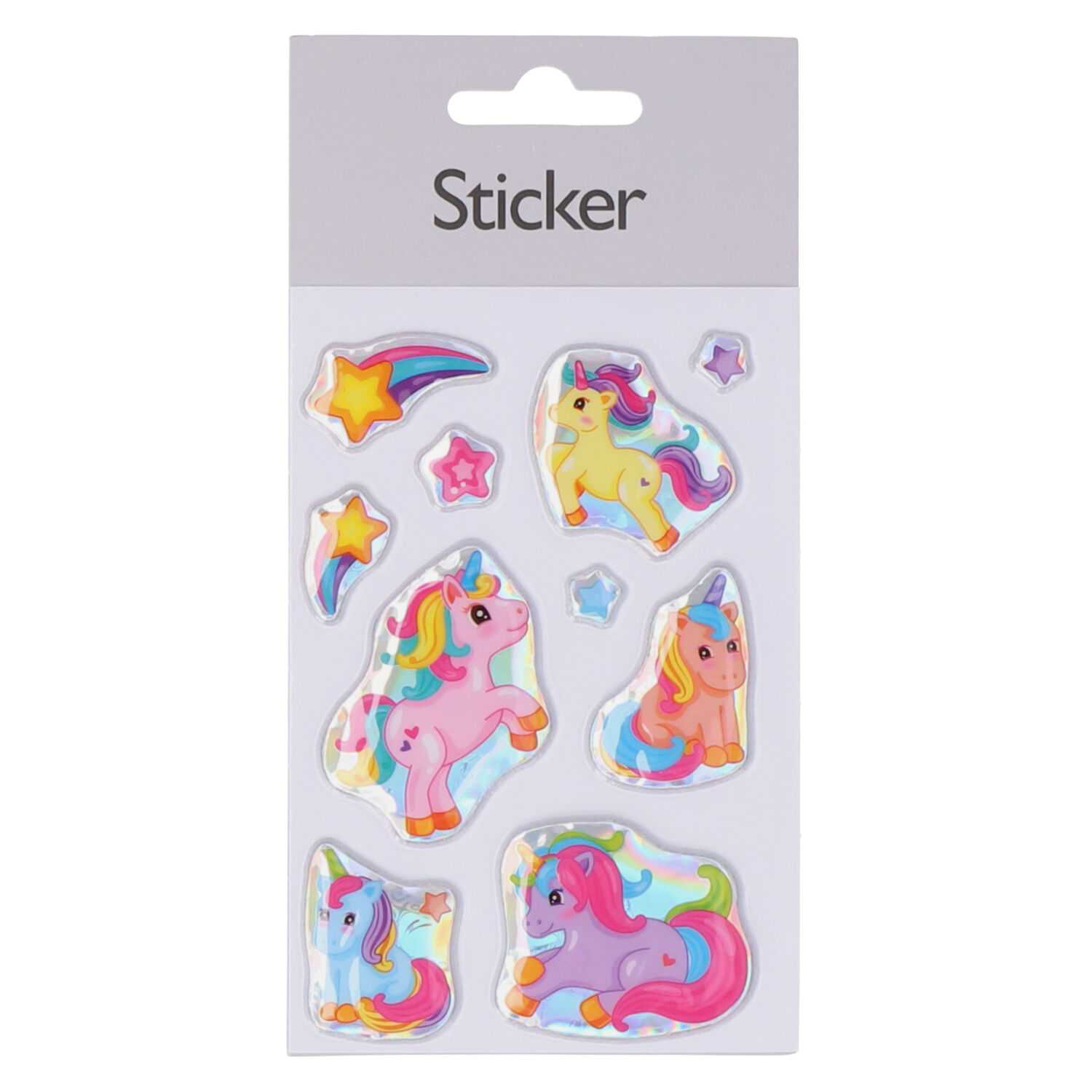 Sticker Puffy Tiere & Meerjungfrau