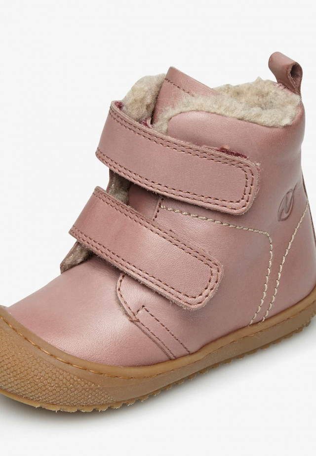 NATURINO BUBBLE VLStiefeletten aus gefüttertem Nappaleder, Rosa