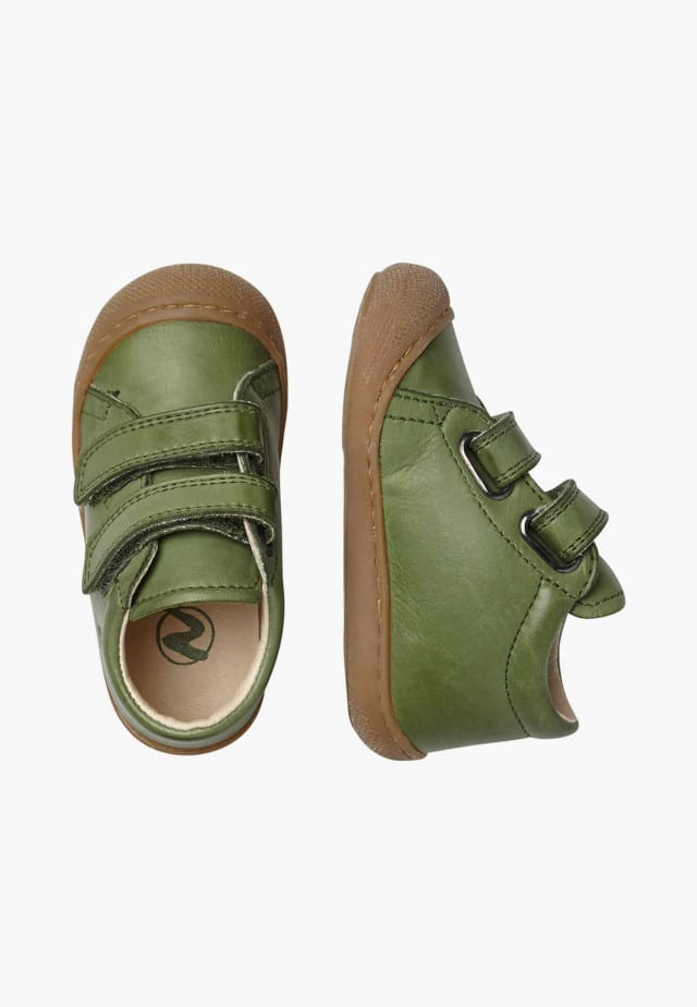 NATURINO COCOONLauflernschuhe aus Nappaleder, Olivgrün