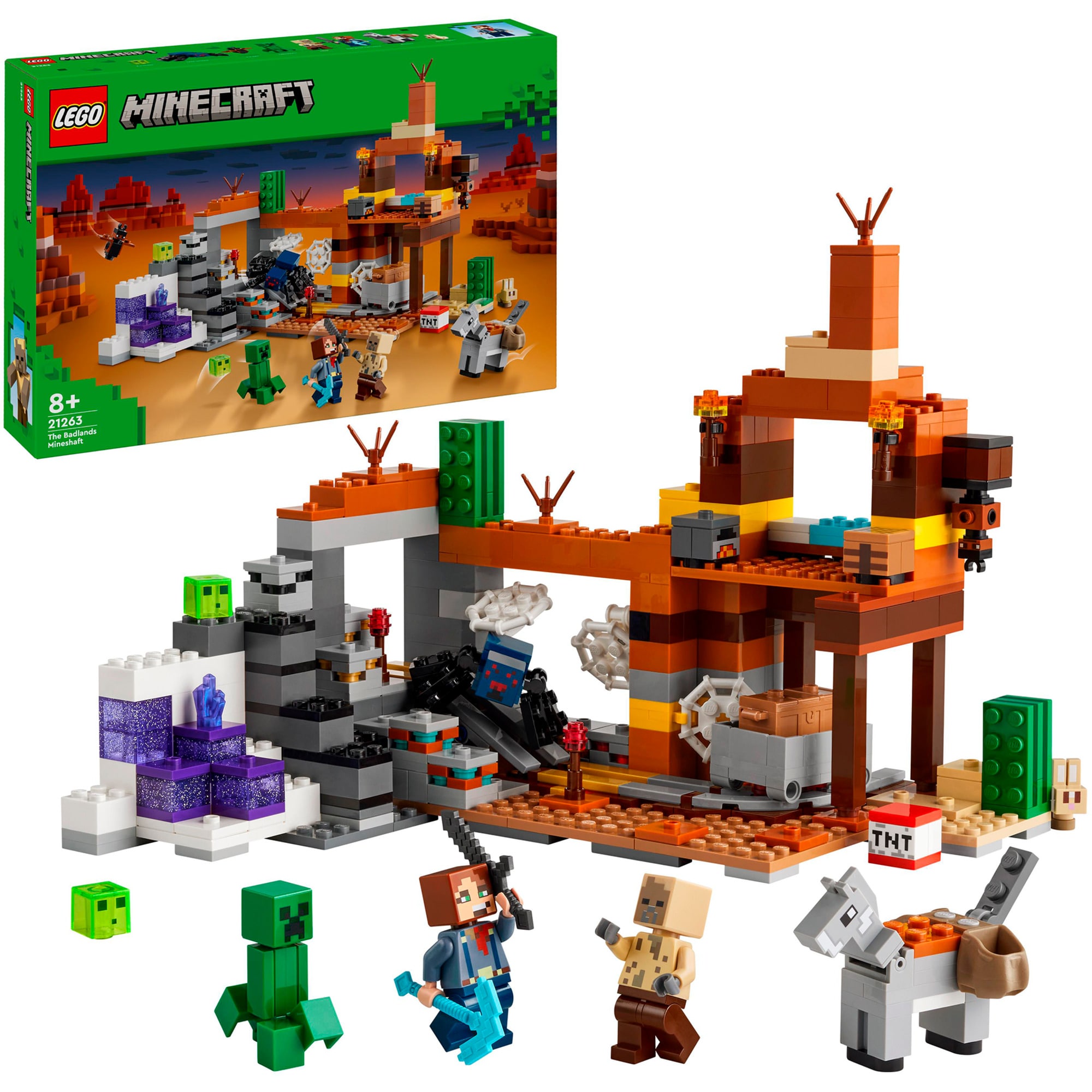 LEGO Konstruktionsspielzeug Minecraft Die Mine in den Badlands