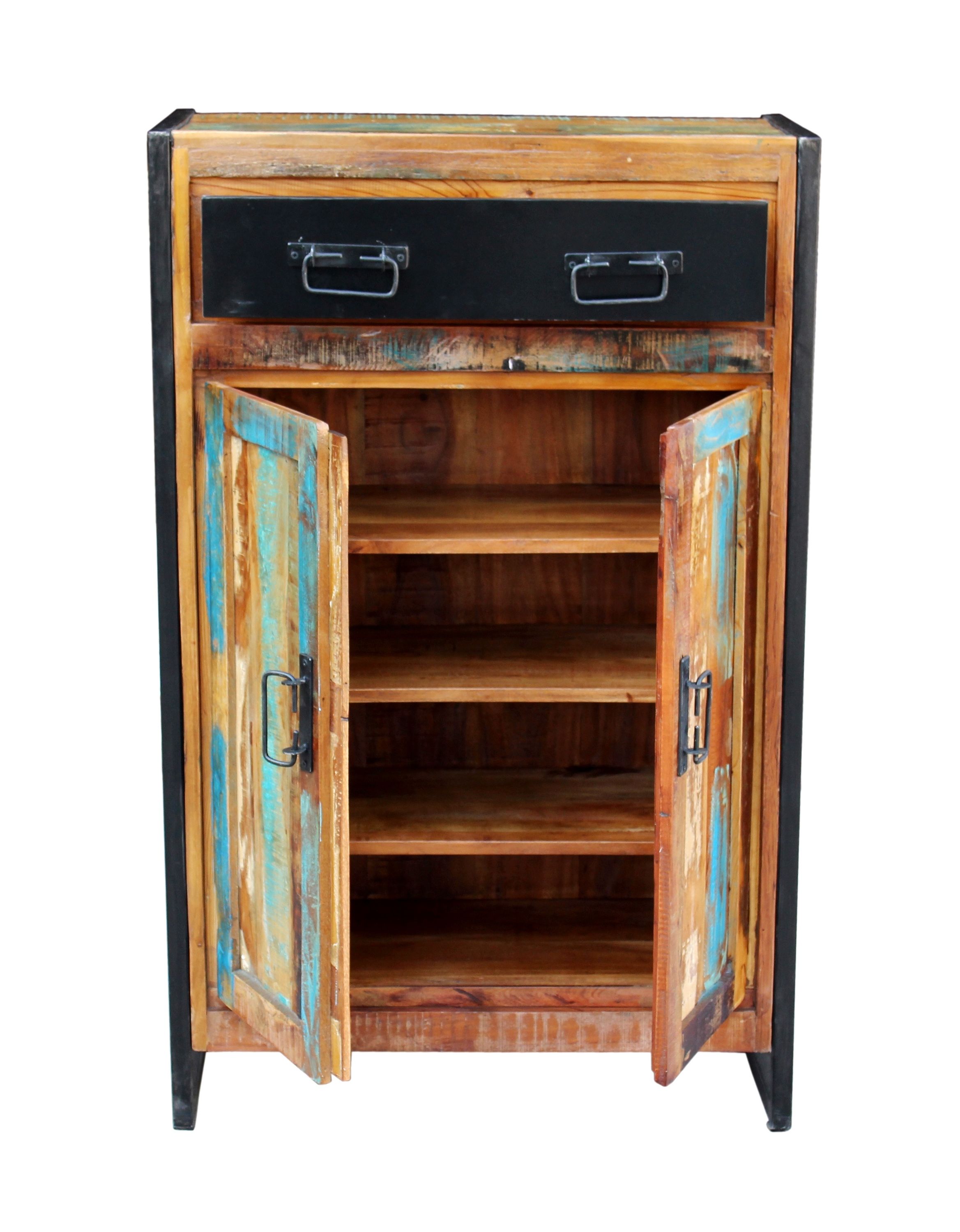 Highboard Bali Altholz bunt Kommode Sideboard Wohnzimmer Esszimmer Schrank